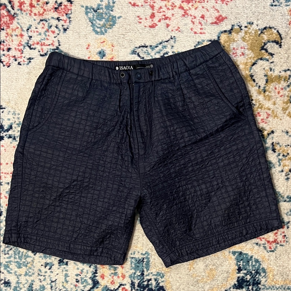Isaora Navy Insulated Shorts